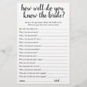 シンプル花嫁を知る最高の人 |ブラックゲームカード (正面)