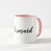 シンプル花嫁ミニマルの結婚式の引き出物   マグカップ (正面右)