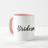 シンプル花嫁ミニマルの結婚式の引き出物   マグカップ (正面左)