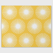 シンプル花継ぎ目無し模様デザインスカンジナビア ラッピングペーパー (フラット)