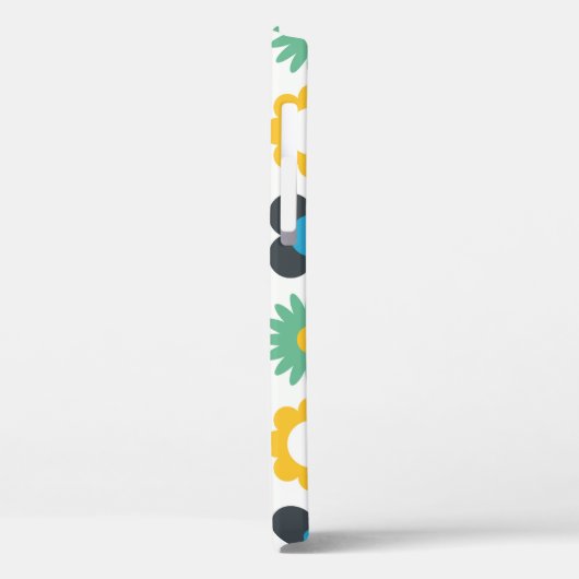 シンプル花継ぎ目無し模様デザインスカンジナビア Case-Mate iPhoneケース (裏面 / 左)