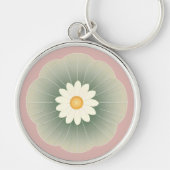 シンプル花 キーホルダー (正面)