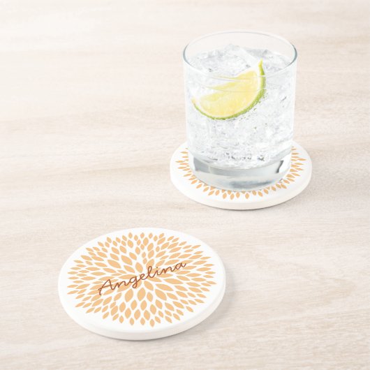 シンプル花 コースター (側面)