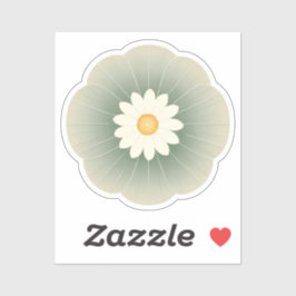 シンプル花 シール