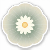 シンプル花 シール (正面)