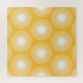 シンプル花:スカンジナビアのシームレスデザイン。 ジグソーパズル (横)