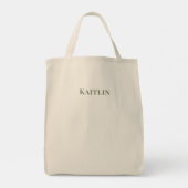 シンプル花 トートバッグ (裏面)