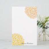 シンプル花 便箋 (スタンド正面)