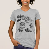 シンプル花 Tシャツ (正面)