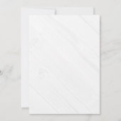 シンプル花Woodテクスチ結婚ャ 招待状 (裏面)