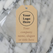 シンプル茶エレガント色 ギフトタグ