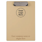 シンプル茶エレガント色 クリップボード (正面)