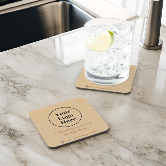 シンプル茶エレガント色 コースター