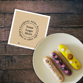 シンプル茶エレガント色 スタンダードカクテルナプキン