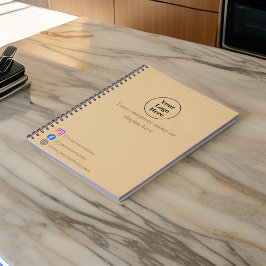 シンプル茶エレガント色 ノートブック