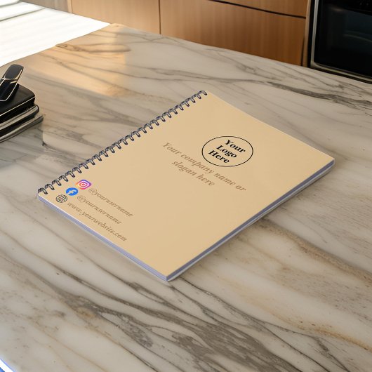 シンプル茶エレガント色 ノートブック