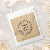 シンプル茶エレガント色 フェイバーバッグ (クリップ留めされた状態)