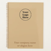 シンプル茶エレガント色 プランナー手帳 (正面)