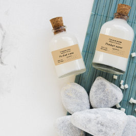 シンプル茶エレガント色 ラベル