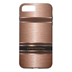 シンプル茶色の銅色メタリックルック iPhone 8 PLUS/7 PLUSケース