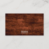 シンプル茶色の馬の写真が安定しウマ科のて 名刺 (裏面)