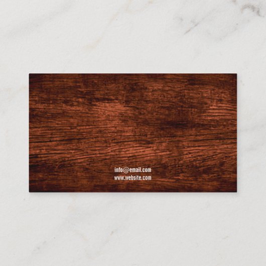 シンプル茶色の馬の写真が安定しウマ科のて 名刺 (裏面)