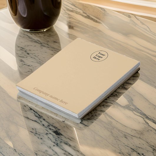 シンプル茶色エレガントメモ帳 ノートパッド