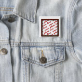 シンプル茶色フォトフレーム 缶バッジ (インサイチュ)