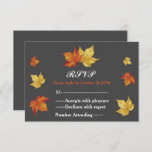 シンプル落ちメ離れジ式RSVP 出欠カード (正面/裏面)