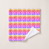 シンプル落書き |イパネマフィルタ |中央タイル | バスタオルセット (ウォッシュタオル)