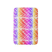 シンプル落書き |イパネマフィルタ |中央タイル | バスマット (正面縦)