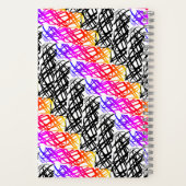 シンプル落書き |ニシンの骨 |カスタム ノートブック (裏面)