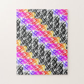 シンプル落書き |ニシンの骨 | ジグソーパズル (縦)