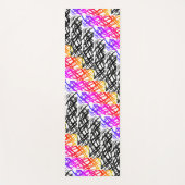 シンプル落書き |ニシンの骨 | ヨガマット (正面)