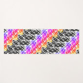 シンプル落書き |ニシンの骨 | ヨガマット (正面(横))