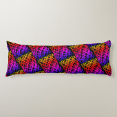 シンプル落書き |ハーフドロップ |黒の背景 | ボディピロー (正面)