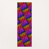 シンプル落書き |ハーフドロップ |黒の背景 | ヨガマット (正面)