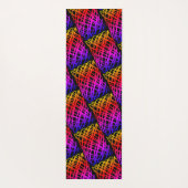 シンプル落書き |ハーフドロップ |黒の背景 | ヨガマット (裏面)