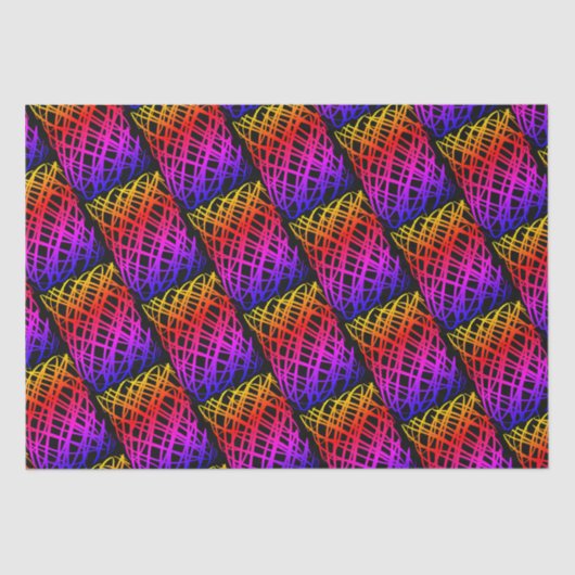 シンプル落書き |ハーフドロップ |黒の背景 | 薄葉紙 (正面)