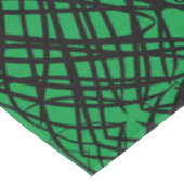 シンプル落書き |鏡タイル |緑 | テーブルクロス (アングル)