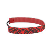 シンプル落書き |鏡タイル |赤 | アスレチックヘッドバンド (左)