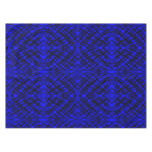 シンプル落書き |鏡タイル |青 | テーブルクロス (正面(横))