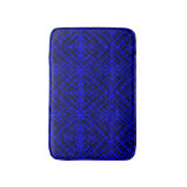 シンプル落書き |鏡タイル |青 | バスマット (正面縦)