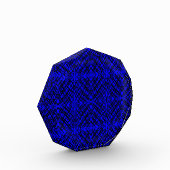 シンプル落書き |鏡タイル |青 | フォトブロック (左)