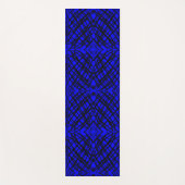 シンプル落書き |鏡タイル |青 | ヨガマット (正面)