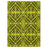 シンプル落書き |鏡タイル |黄色 | クリップボード (裏面)