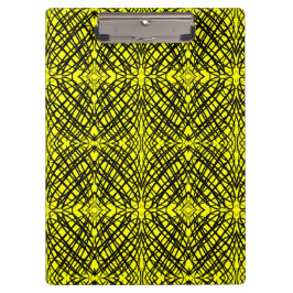 シンプル落書き |鏡タイル |黄色 | クリップボード