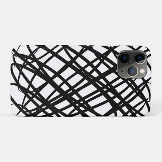 シンプル落書き |黒 | Case-Mate iPhoneケース (裏面(横))