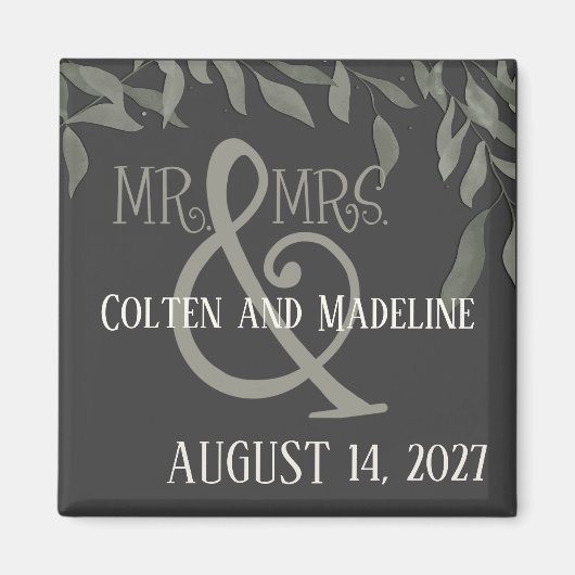 シンプル葉エレガントモダン吸振シンプル動性 マグネット (正面)