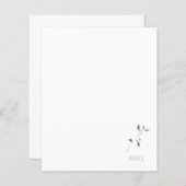 シンプル葉カスタム紙 (正面/裏面)